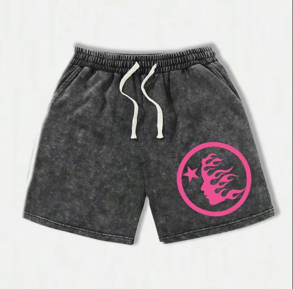 Men’s summer pink athletic shorts
