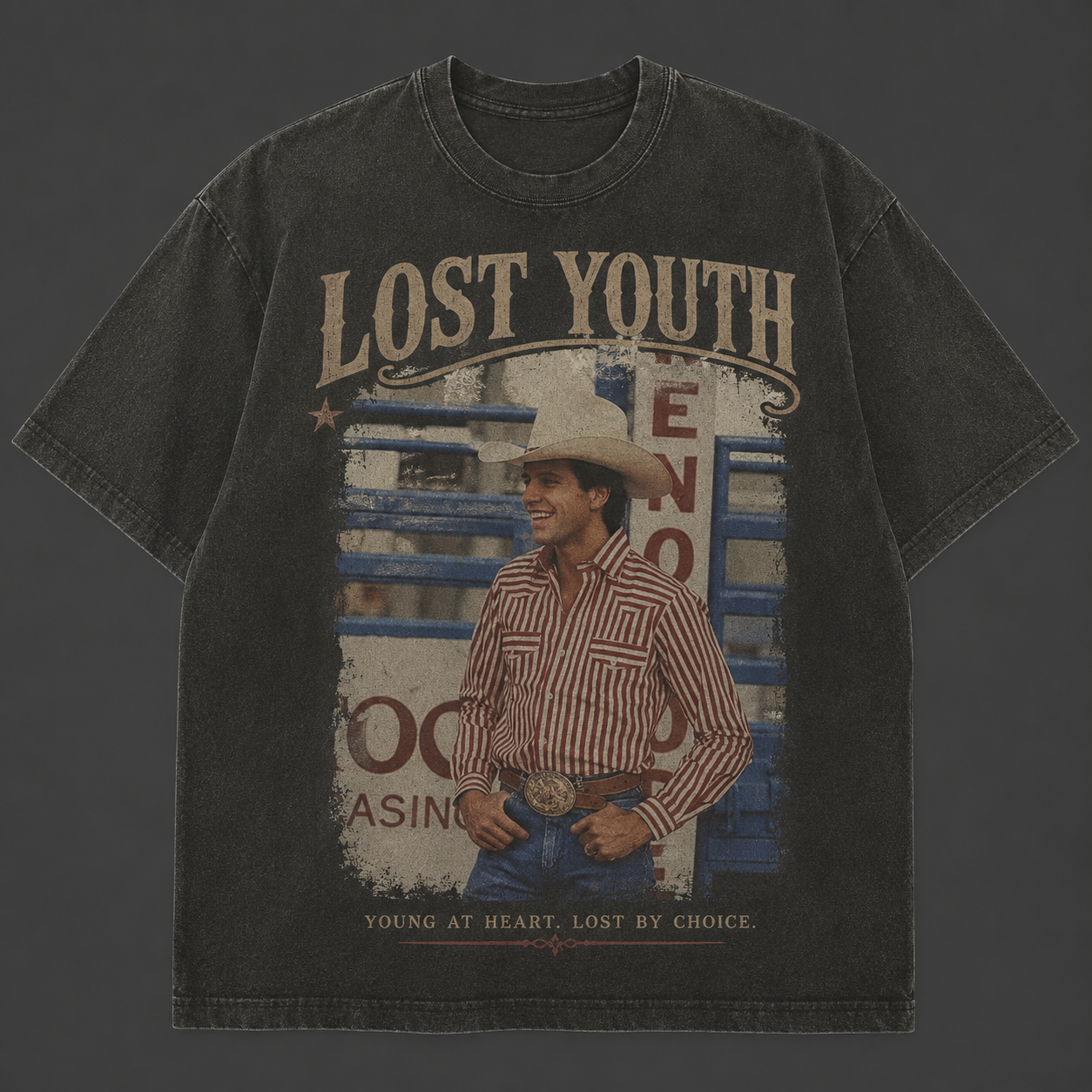 Lost Youth Charcoal Lane Frost Graphic Tee