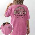 Washed Vintage Leopard Print T-Shirt