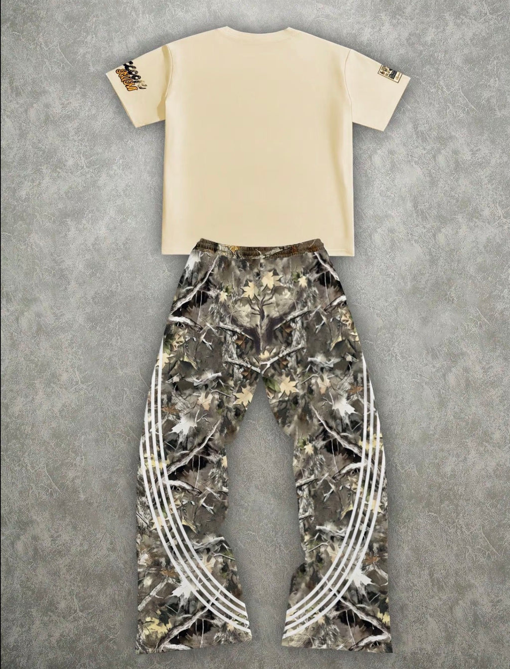 Men's Short Sleeve Long Pants Set