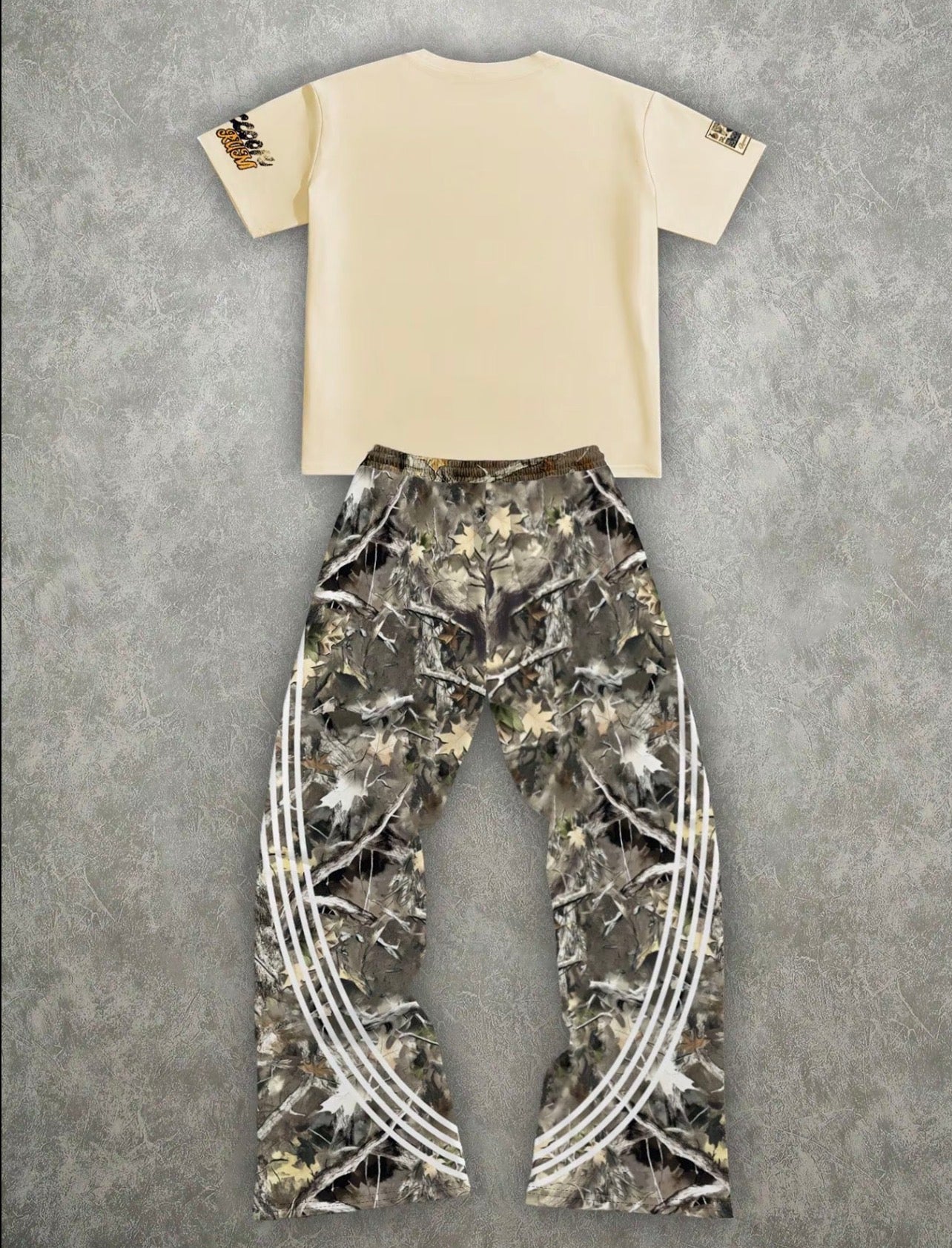 Men's Short Sleeve Long Pants Set