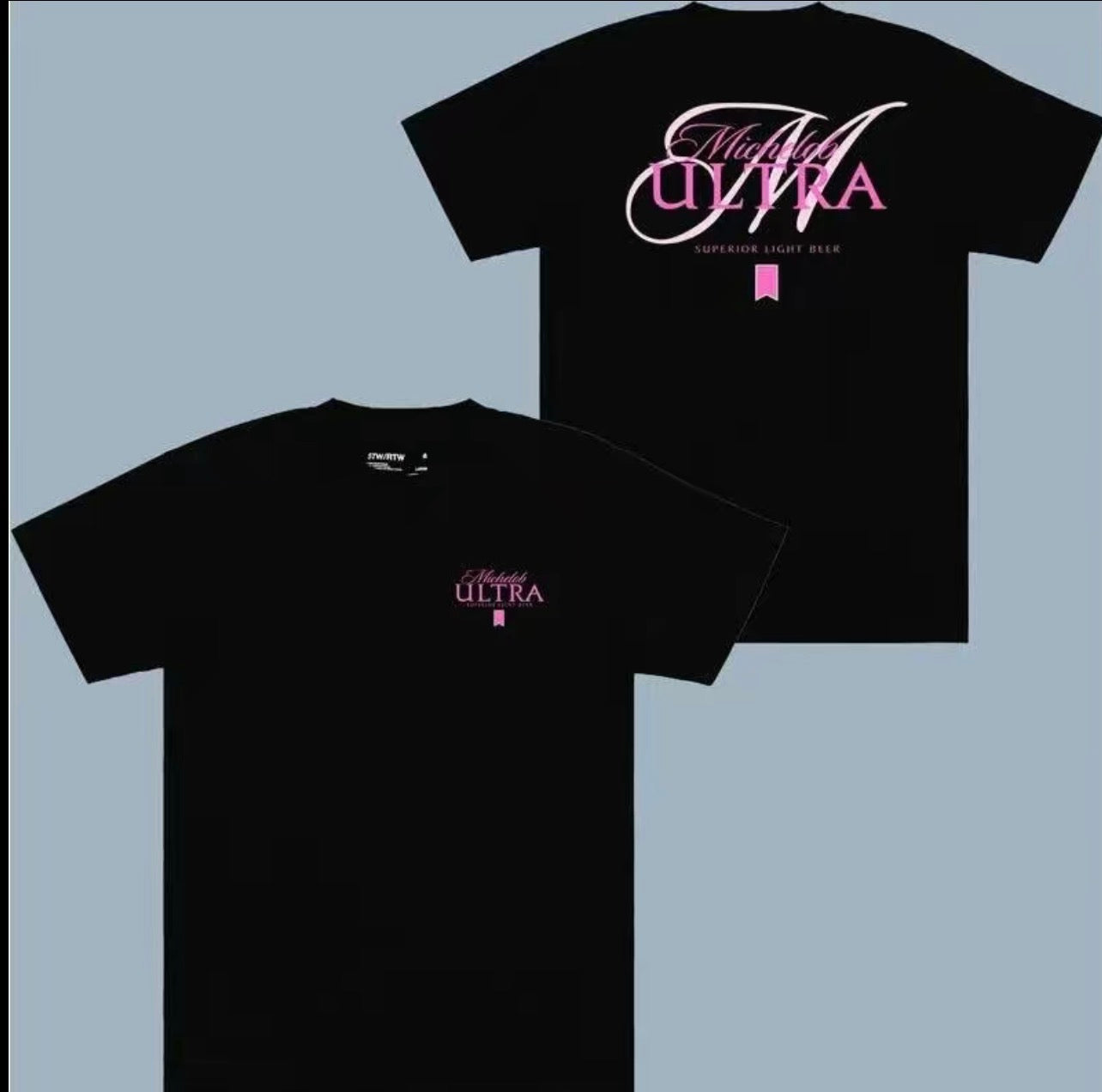 Michelob Ultra Pink Color T- Shirt - 2 Side