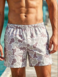 Men's Camouflage Print Beach Shorts