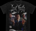 Lost Youth – Wolf of Wall Street Black Charcoal Graphic Tee
